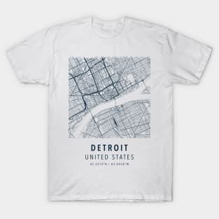 DETROIT SIMPLE MAP T-Shirt